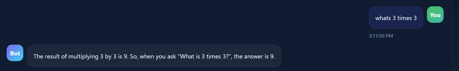 AI Chat Application Interface